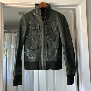 Bershka Leather Jacket Sz Small/Medium